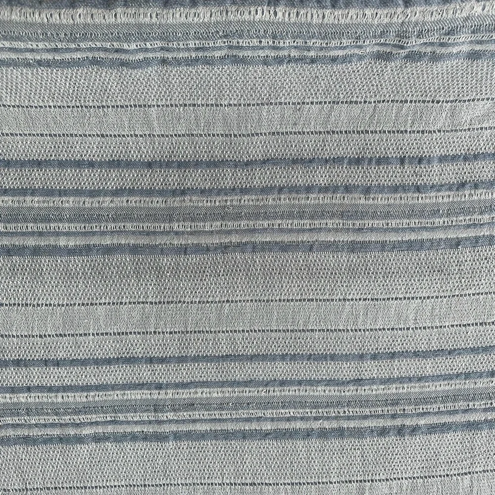 Hearth & Hand Magnolia Vintage Blue Textured Stripe Dobby Throw Blanket